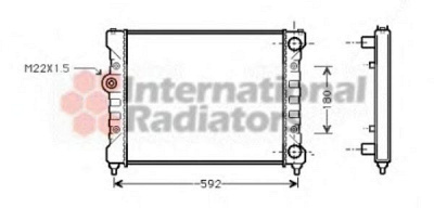 VAN WEZEL 49002024 -  Радиатор, охлаждение двигателя